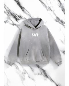 Oversized RVR Distressed Hoodie 25's Grey